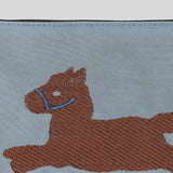 Happy Pony Embroidery Pouch