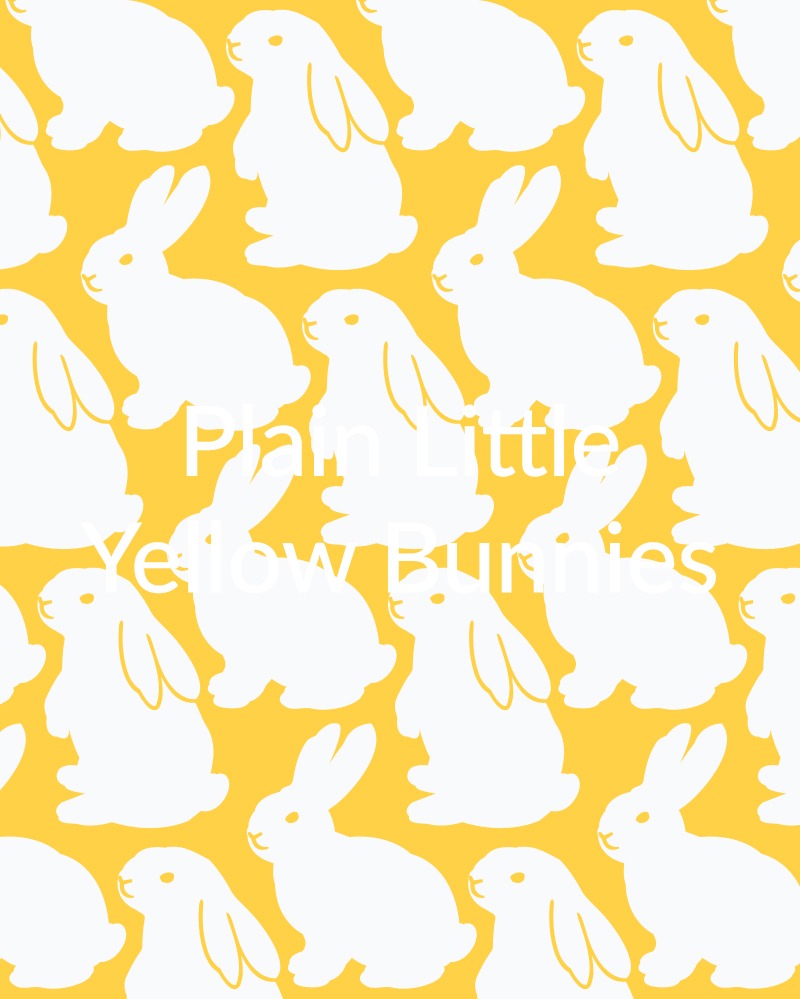 Plain Little Yellow Bunnies Pattern KBP®
