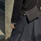 Crinkle Ripstop Black Sacoche