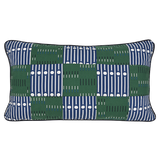 30 Patchwork Cushion Cover Miller Reverse Blue & Column Pine