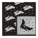KBP X towelogist Black Snow Bunnies Towel