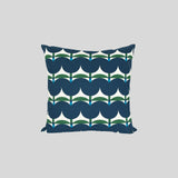 Tulip Lanes Navy Cushion