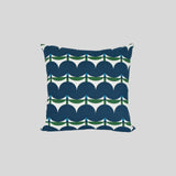 Tulip Lanes Navy Cushion