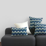 30 Tulip Lanes Navy Cushion