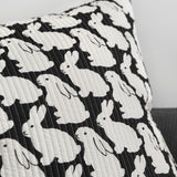 Quilting Little Black Bunnies Cushion