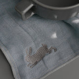 Happy Bunny Aqua R.I.B. Dishcloth by Maruyama