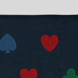 Alice Navy Embroidery Pouch