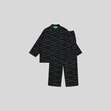 Column Green Pajama Set