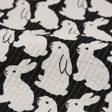 Quilting Little Black Bunnies Cushion