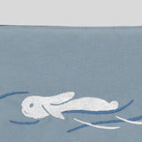 Floating Bunny Embroidery Pouch