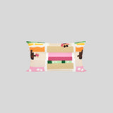 30 BIBI'S Sandwiches Cushion by Gaia Stella