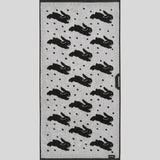 KBP X towelogist Black Snow Bunnies Towel