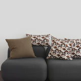 Bunnies on Mushroom Farm Cushion