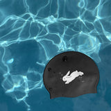 Diving Bunny Black Swim Cap