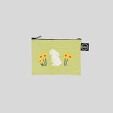 Grove Bunny Lime Embroidery Pouch