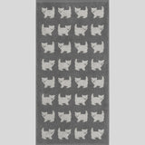 KBP X towelogist Gray Happy Kitty II Towel