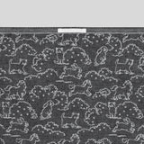 Kittybunnypony Grove Gray Tea Cloth by Lapuan Kankurit