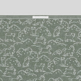 Kittybunnypony Grove Green Tea Cloth by Lapuan Kankurit