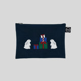 [Mサイズ入荷] Little Bunnies with Present Embroidery Pouch