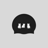 Little Kitten Black Swim Cap