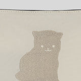Little Kitten Ecru Embroidery Pouch