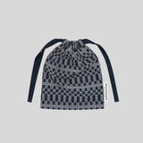 Loom Navy String Pouch