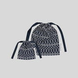 Loom Navy String Pouch