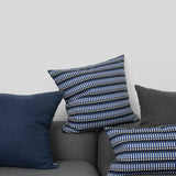 Matchstick Blue Cushion