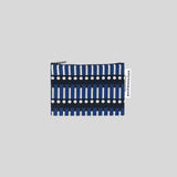 Matchstick Blue Pouch