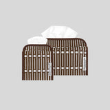 Miller Reverse Brown Tissuebox Cover