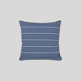 Patchwork Cushion Cover Miller Reverse Blue & Column Pine