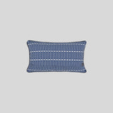 30 Patchwork Cushion Cover Miller Reverse Blue & Column Pine