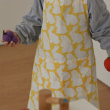 Plain Little Gray Bunnies Kids Apron