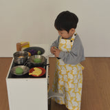 Plain Little Gray Bunnies Kids Apron