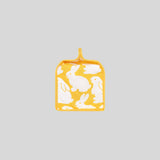 Plain Little Yellow Bunnies Half Tissuebox Cover