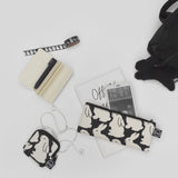 Quilting Little Black Bunnies Half Pouch