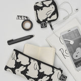Quilting Little Black Bunnies Half Pouch