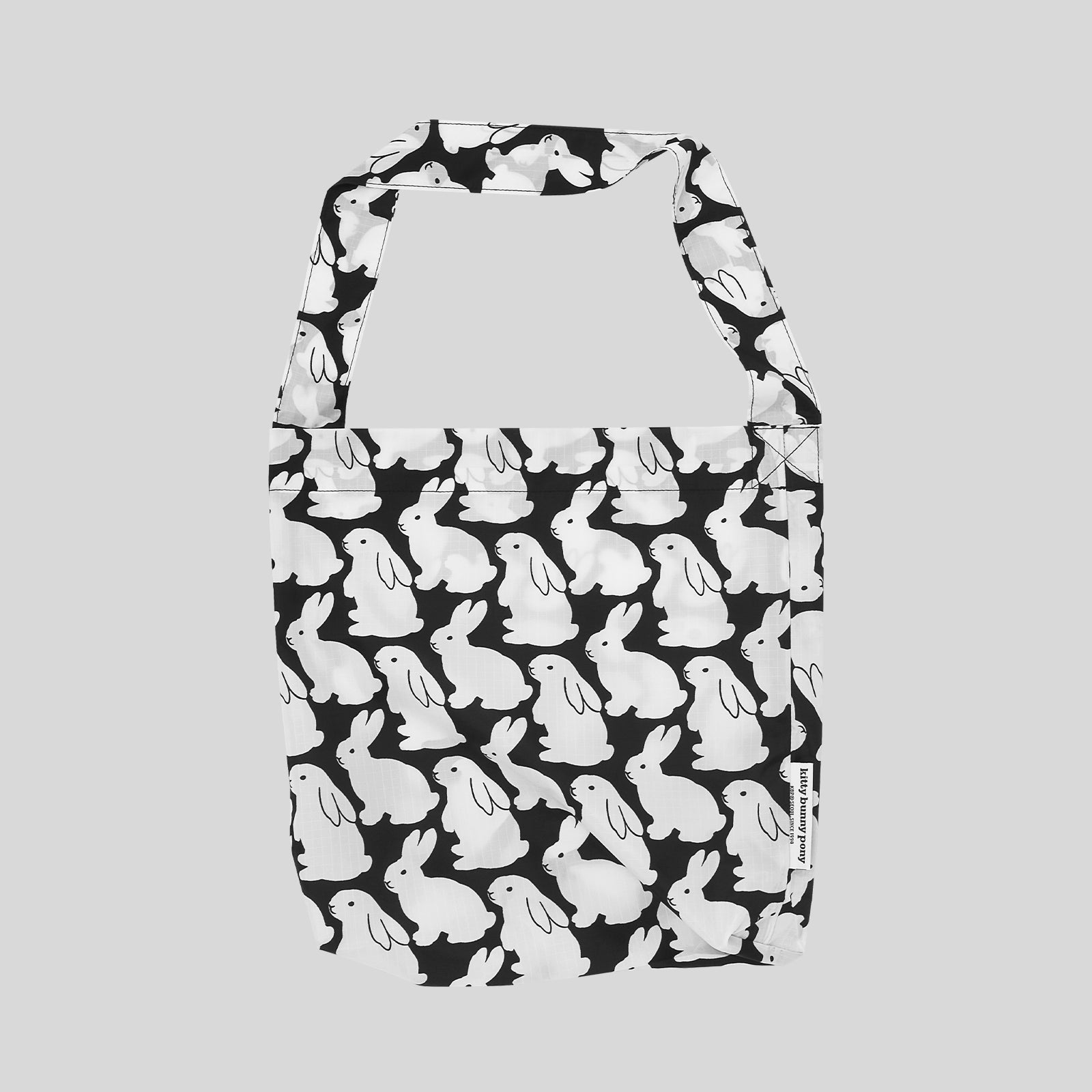 Ripstop Little Black Bunnies Hobo Bag