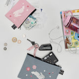 【日本限定】Sakura Bunny Embroidery Pouch Set