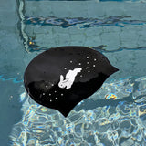 Snow Bunnies Black Swim Cap