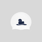 Swan White Swim Cap