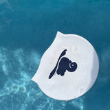 Swan White Swim Cap