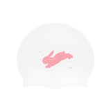 Pink Diving Bunny Swim Cap