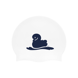 Swan White Swim Cap