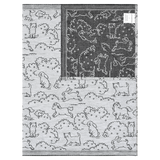 Kittybunnypony Grove Gray Tea Cloth by Lapuan Kankurit