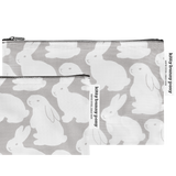 Ripstop Little Gray Bunnies Pouch