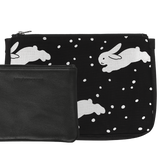 Snow Bunnies Leather Tender Pouch