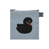 [予約/3月上旬入荷] Swan Skyblue Embroidery Square Pouch