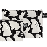 Quilting Little Black Bunnies Pouch